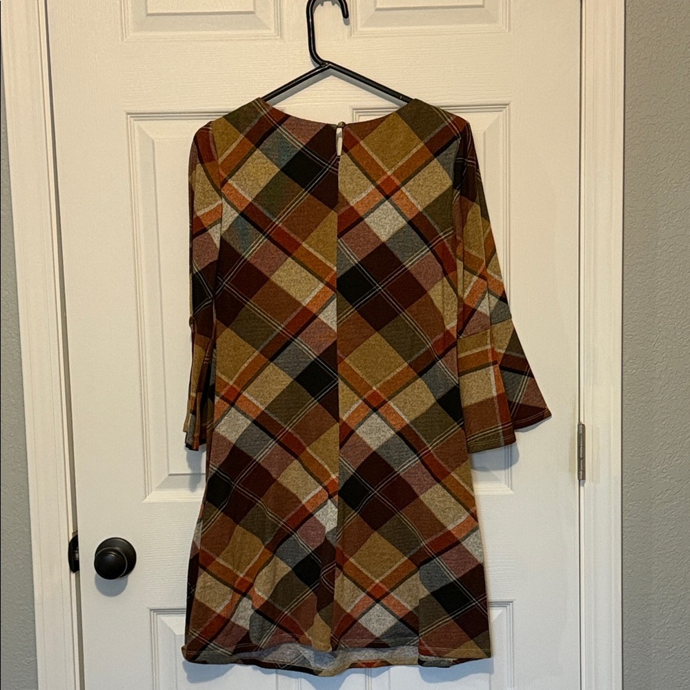 Jessica Howard Long Sleeve Plaid Dress - Multicolor - Picture 6 of 6